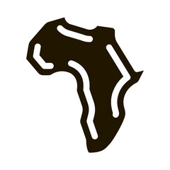 Continent glyph icon vector. Continent Sign. isolated symbol illustration