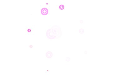 Light Pink, Red vector pattern with spheres.