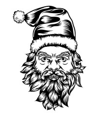 The Santa Claus with the Christmas hat