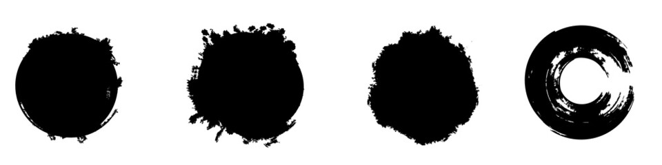 Grunge post Stamps Collection, Circles. Banners, Insignias , Logos, Icons, Labels and Badges Set . vector distress textures.blank shapes.