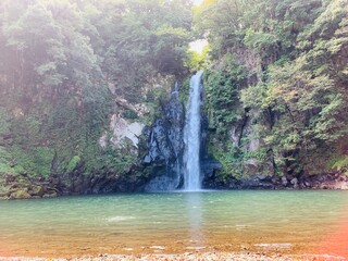Waterfall in toyooka, toyooka, japan