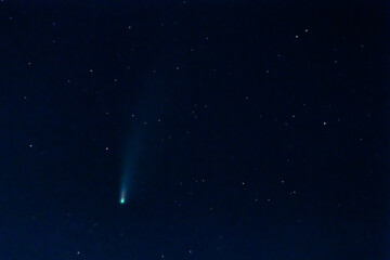 Close view of Neowise comet