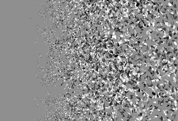 Light Gray vector doodle backdrop with leaves.