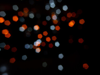 small bokeh background image is shining in the night.