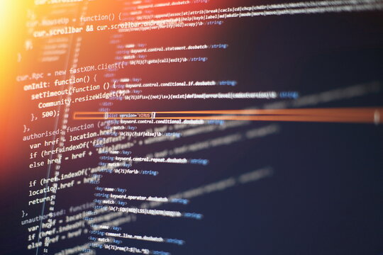 Big data storage and cloud computing representation. Programming
