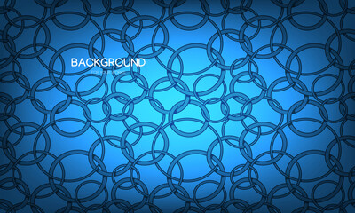 Fototapeta premium Blue background with wrought patterns. For use in all types of design work.