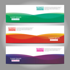 Fototapeta premium Vector abstract design web banner template. Web Design Elements - Header Design. Abstract geometric web banner template on grey background.Modern banner.