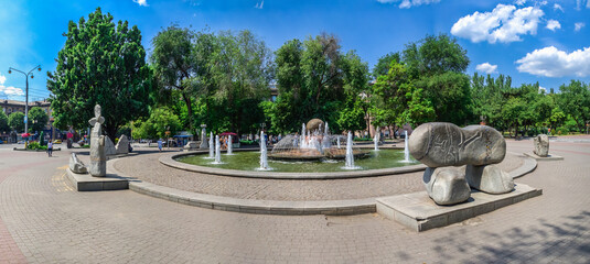 Fountain of life in Zaporozhye, Ukraine