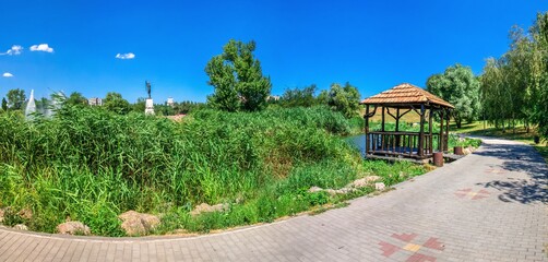 Voznesenovsky park in Zaporozhye, Ukraine