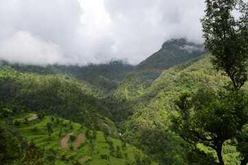 Fototapeta na wymiar Beautiful Panghot Hills, India