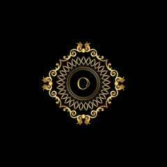 Letter O Luxury Ornament Logo. Monogram Crest Initial Letter Vector Design.