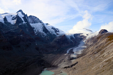 The view of Grossglockner. The highest mountain in Austria.