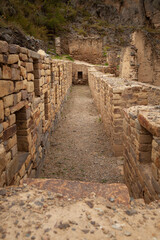 Fototapeta na wymiar Ollantaytambo Archaeological Site, Inca ruins, Peru