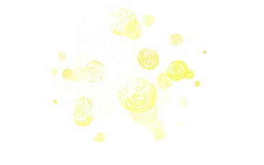 Light Orange vector doodle background with roses.