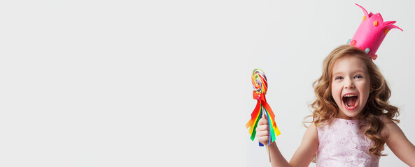 Candy princess girl in crown © yellowj