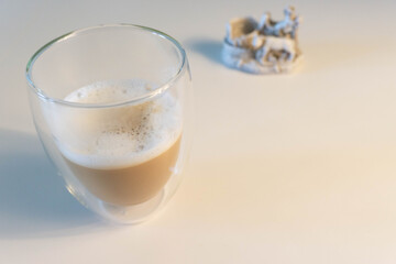 coffee, newspaper, cookies