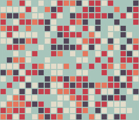 Color mosaic. Colorful background. Abstract seamless pattern. Vector illustration.