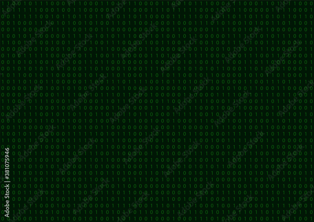 Poster digital binary code seamless pattern. vector illustration.