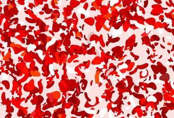 Light Red vector backdrop with abstract shapes.