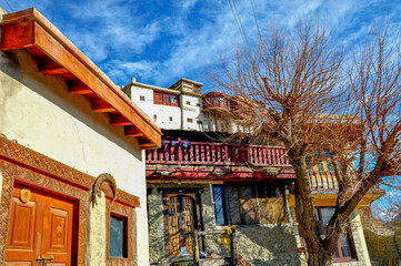 Fototapeta premium Stone house in the Karakoram mountains range 