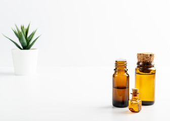 Essential Oil, Tincture or Extract Mockup with Small Bottles