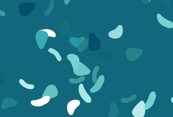 Light BLUE vector background with abstract forms.