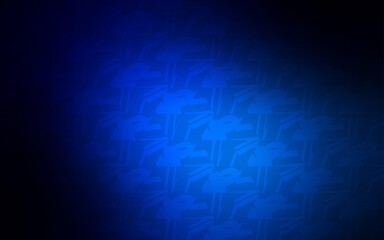 Dark BLUE vector backdrop with hexagons. Colorful hexagons on blur backdrop. Pattern for ads, leaflets.