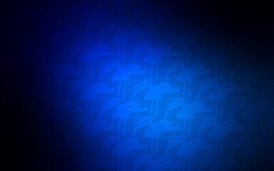 Dark BLUE vector backdrop with hexagons. Colorful hexagons on blur backdrop. Pattern for ads, leaflets.