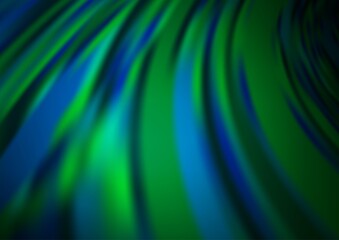 Dark Blue, Green vector glossy abstract template. Colorful illustration in abstract style with gradient. A new texture for your design.