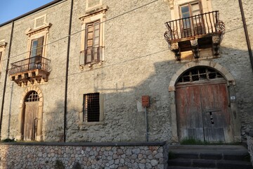 Fototapeta na wymiar Milazzo - Palazzo del Governatore all'alba