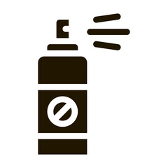 Chemical Aerosol glyph icon vector. Chemical Aerosol Sign. isolated symbol illustration