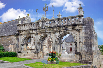 Obraz premium Sizun. Arc de triomphe de l'église Saint-Suliau. Finistère. Bretagne 