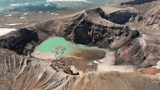 Gorely is a volcano located in the southern part of Kamchatka Peninsula, Russia.