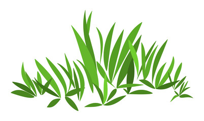 Simple stylized green grass