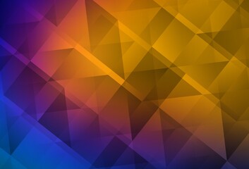 Obraz premium Light Blue, Red vector polygonal pattern.