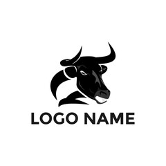 Vector image of an bull design on a white background. Bull Logo, Symbol