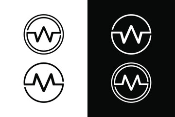 Letter W and M with circle concept. Very suitable in various business purposes, also for icon, symbol and many more.