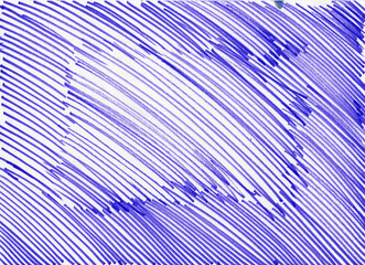 Hand drawn texture. Abstract striped doodle style. Outline drawing. Classic blue and white background. Graphic sketch. Pattern. For postcards, wallpaper, posters, packaging design and cover. Kids draw