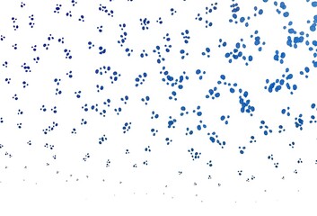 Light BLUE vector template with bubble shapes.