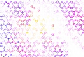 Light Blue, Red vector pattern with bent lines.