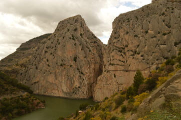 The dramatic and dangerous hiking path Caminito Del Rey and the town of Ronda in Southern Spain
