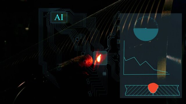 augmented reality in the production of welding works visualization of the welding wire feed and filling the weld pool with metal, analysis of the data obtained by artificial intelligence