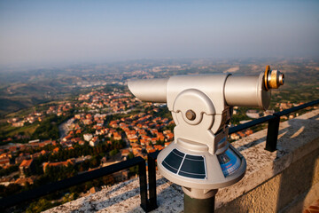 Binoculars for observation in San Marino 