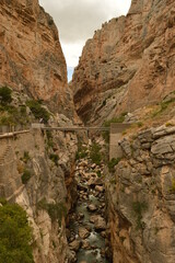 The dramatic and dangerous walkway Caminito Del Rey and the town of Ronda in Southern Spain
