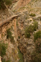 The dramatic and dangerous walkway Caminito Del Rey and the town of Ronda in Southern Spain