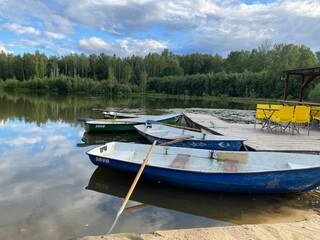 boat on the lake