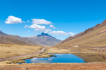 Mountains and lakes of the Andes
