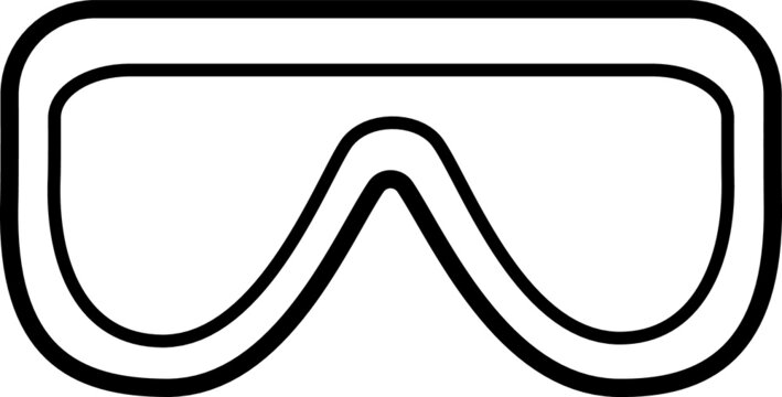 personal protective equipment, personal protective equipment flat vector icons and symbols.  glasses, protective glasses. outline symbols. prevention, covid prevention 19.