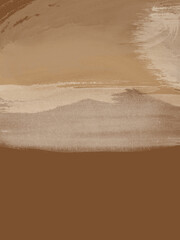 Brown watercolor background. Delicate texture.  Free place.