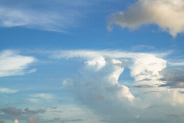 Naklejka na ściany i meble Blue sky and Cloud background